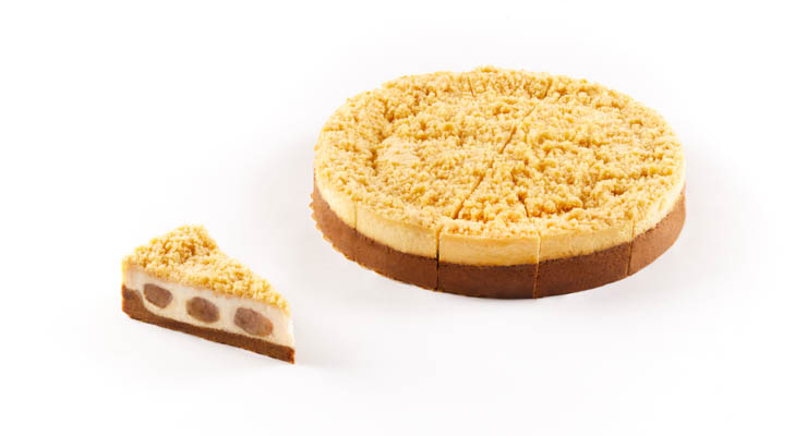 Apple crumble cheese cake