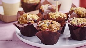 Muffin multiseed red fruit